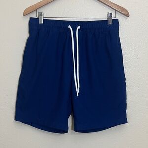 Amazon Essentials Navy Blue Drawstring Swim Trunks